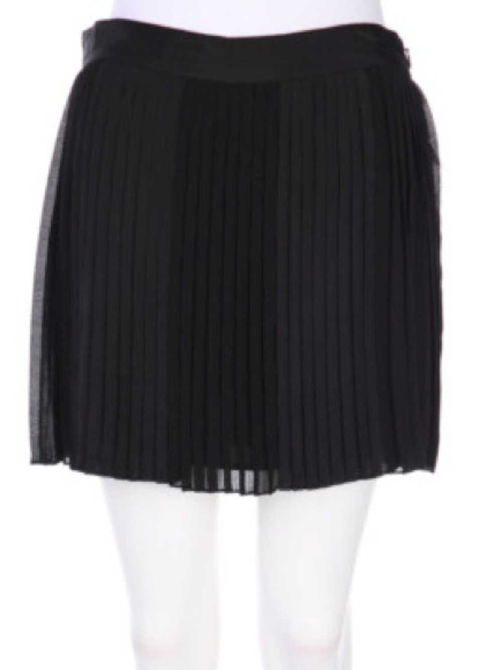 Vanessa Bruno Athe Black Pleated Mini Skirt